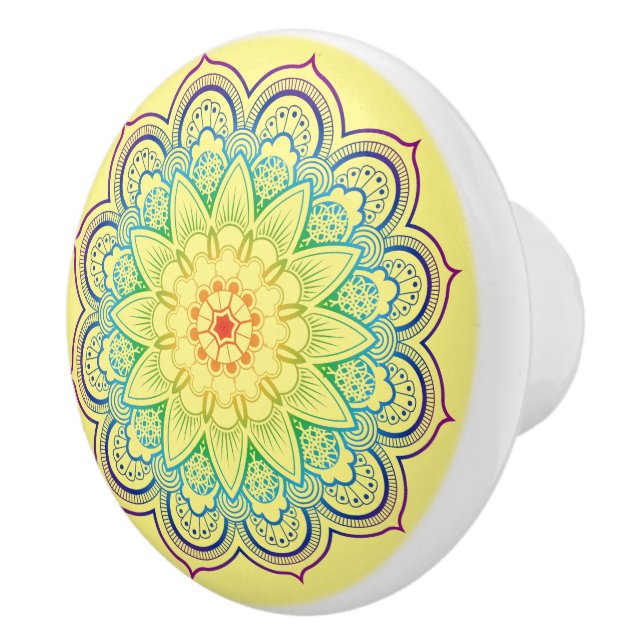 Beautiful Mandala Keramikknauf (Rechts)