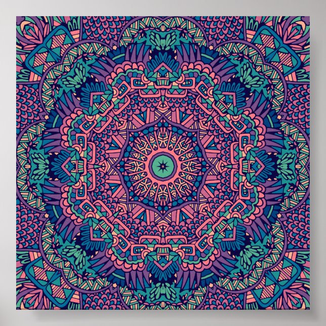 Beautiful Mandala Poster (Vorne)