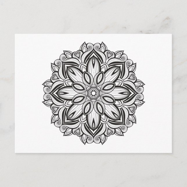 Beautiful Mandala Postkarte (Vorderseite)