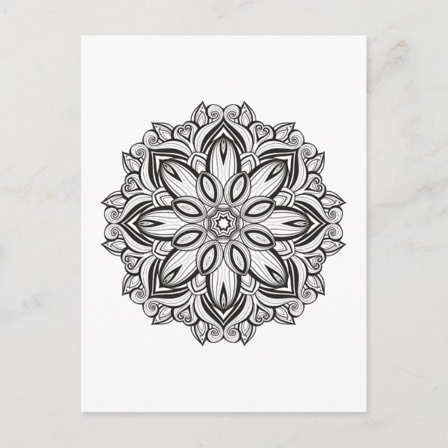 Beautiful Mandala Postkarte (Vorderseite)