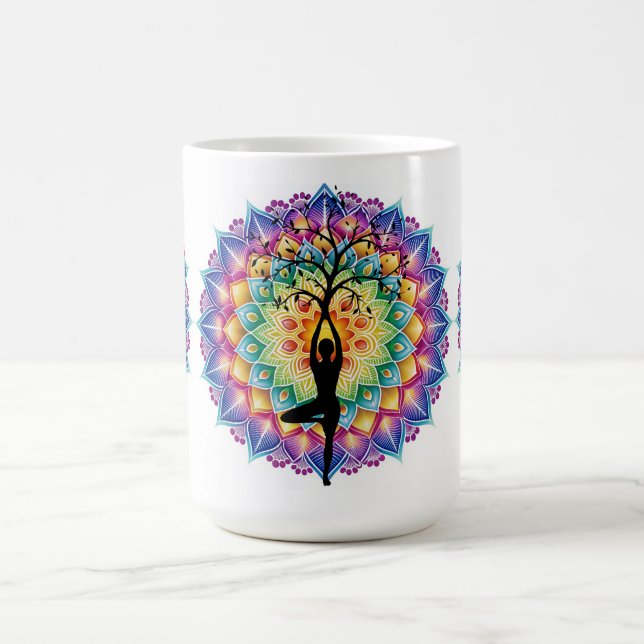 Beautiful Mandala Yogo und Meditation Tasse (Mittel)