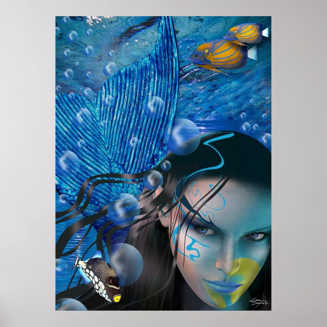 Beautiful Mara Mermaid Poster (Vorne)