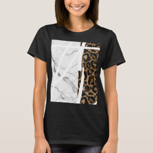Beautiful Marble Leopard Print T-Shirt