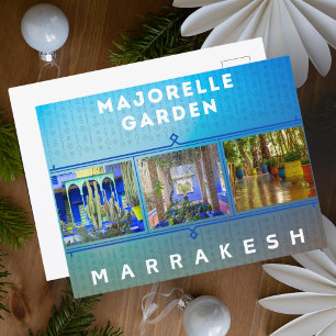 Beautiful Marrakesch Majorelle Garden Architecture Postkarte