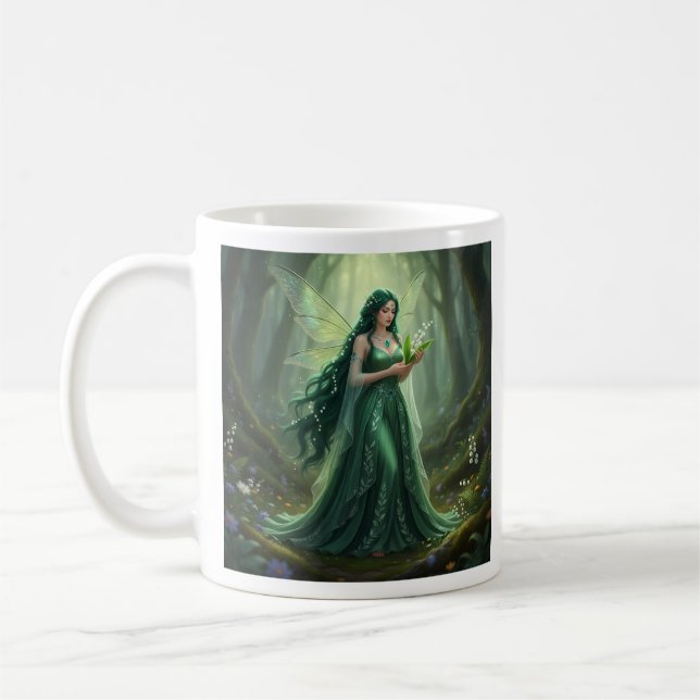 Beautiful May Emerald Fairy Kaffeetasse (Links)