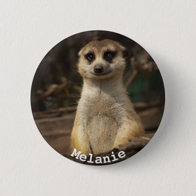 Beautiful Meerkat Button (Vorderseite)
