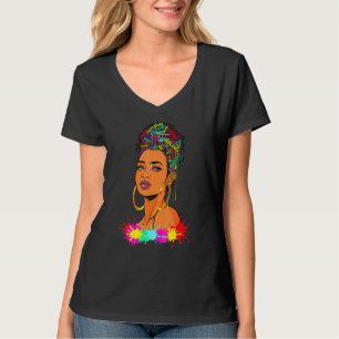 Beautiful Melanin Queen Black Girl Tropfen Sis Wom T-Shirt