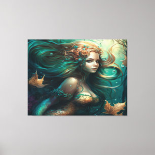 Beautiful Mermaid Canvas Print Leinwanddruck