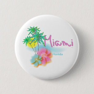 Beautiful Miami Florida Button