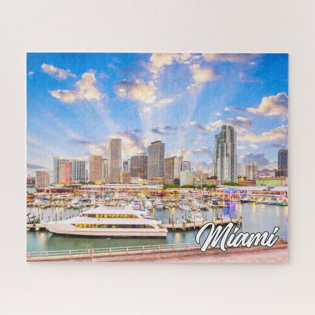 Beautiful Miami, Florida, USA Puzzle (Horizontal)