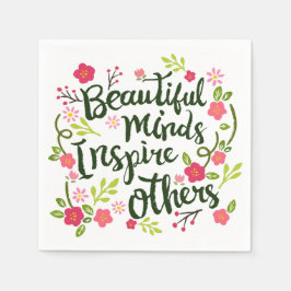 Beautiful Minds Inspirierte Andere Zitat | Serviet Serviette
