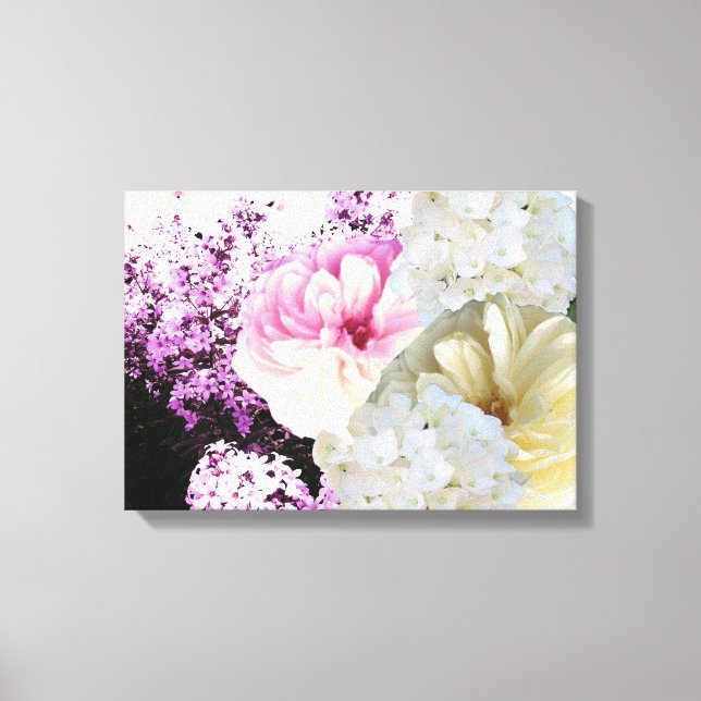 Beautiful Mixed Florals Canvas Print Leinwanddruck (Vorderseite)