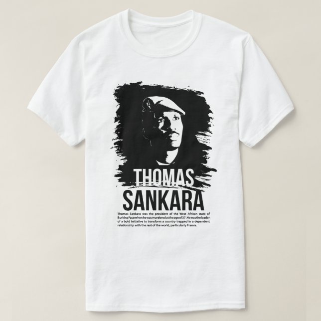 Beautiful Model Thomas Revolutionary Sankara Ohrts T-Shirt (Design vorne)