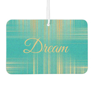 Beautiful Modern Turquoise Blue and Gold Dream Autolufterfrischer