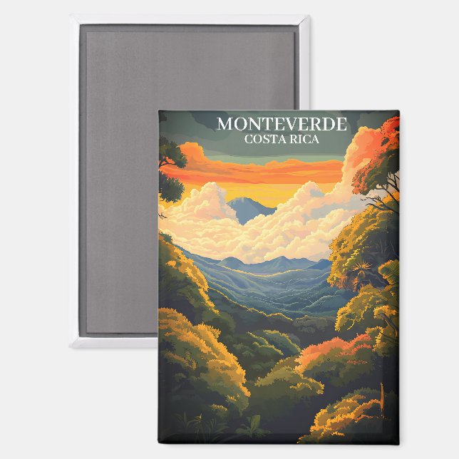 Beautiful Monteverde Cloud Forest Costa Rica Magnet (Vorderseite/Rückseite)