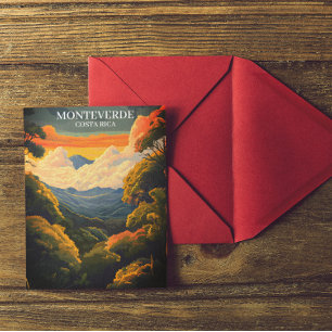 Beautiful Monteverde Cloud Forest Costa Rica Postkarte