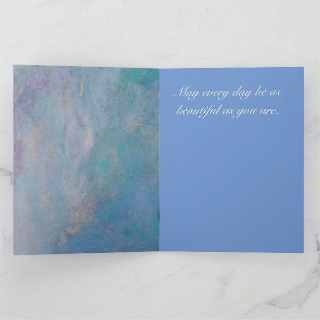 Beautiful Morning Glory Customizable Karte (Innenseite)