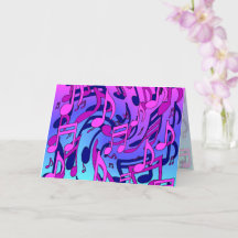 Beautiful Music Living Notes Pink Lila Blue Aqua