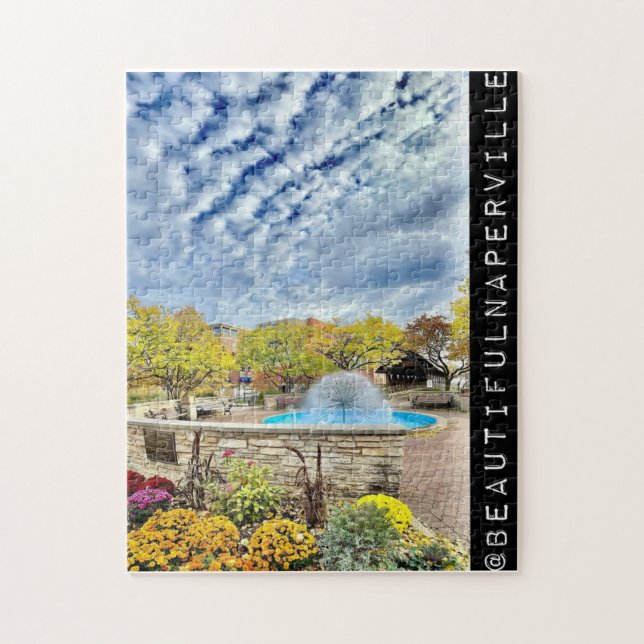 Beautiful Naperville - Cloudy Dandelion Fountain Puzzle (Vertikal)