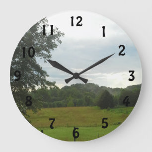 Beautiful nature scene clock große wanduhr