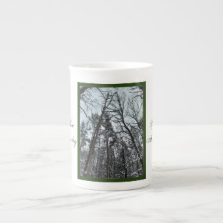 Beautiful nature snow in the woods Specialty Mug Prozellantasse