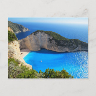 Beautiful Navagio Beach, Griechenland Postkarte