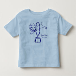 Beautiful Navy Blue Circus Lion Kleinkind T-shirt
