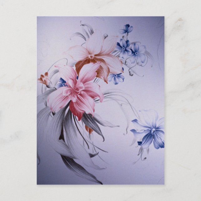 Beautiful Nelumbo Postkarte (Vorderseite)