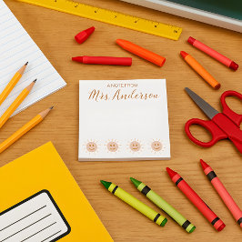 Beautiful Niedlich Boho Sun Lehrer Wertschätzung Notizblock