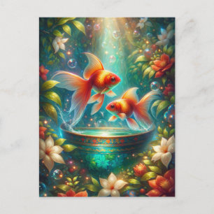 Beautiful Nowruz Goldfish Postkarte