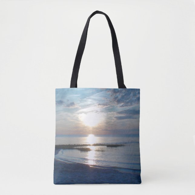 Beautiful Ocean Sunset Foto Tasche Beach Bag (Vorderseite)