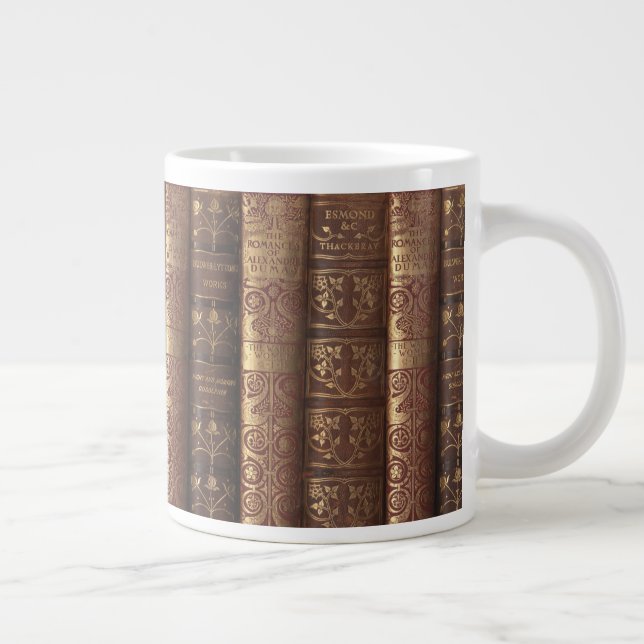 Beautiful Old Books (Dumas) Jumbo-Tasse (Rechts)