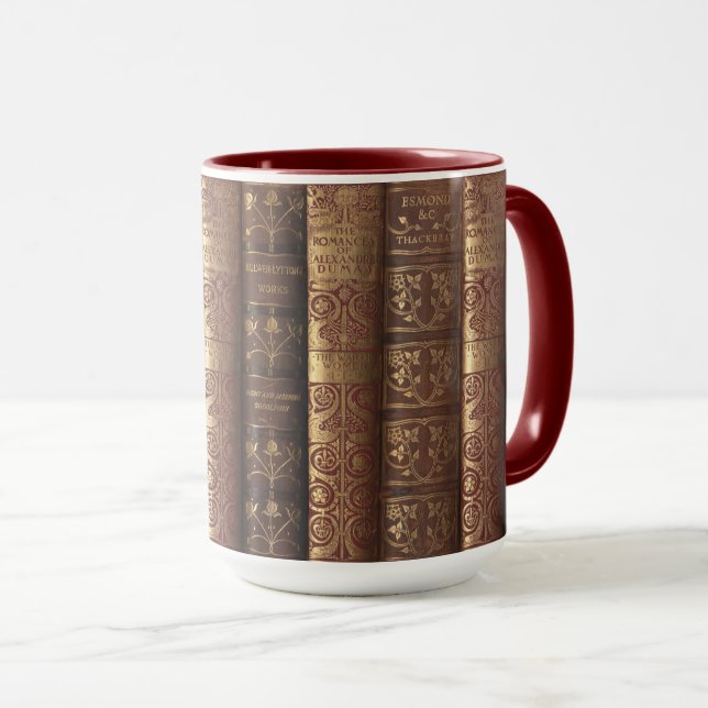 Beautiful Old Books (Dumas) Tasse (VorderseiteRechts)