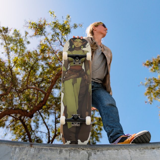 Beautiful Orc Girl Anime Skateboard (Außenbereich 1)