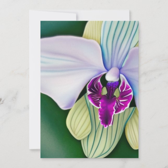 Beautiful Orchid Feiertagskarte (Vorderseite)