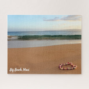 Beautiful Orchid Lei auf Big Beach Maui Puzzle