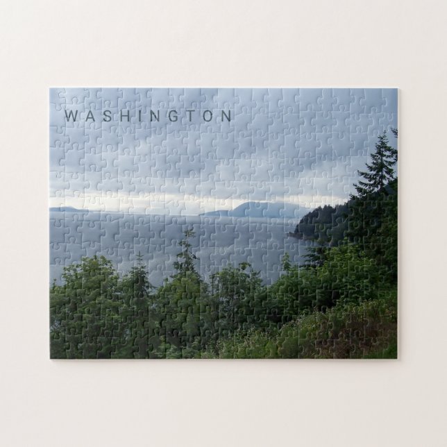 Beautiful Pacific Northwest with Trees Puzzle (Horizontal)