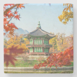Beautiful Pagoda Gyeongbokgung Seoul Korea Steinuntersetzer