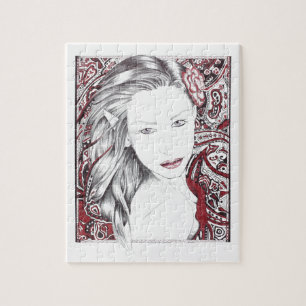 Beautiful Paisley Female Elf Puzzle