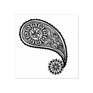 Beautiful Paisley Scrapbooking Gummistempel
