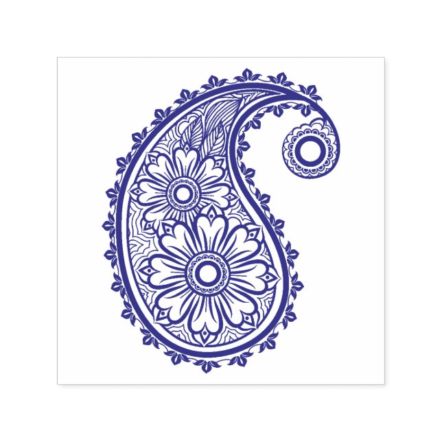 Beautiful Paisley Scrapbooking Permastempel (Design)