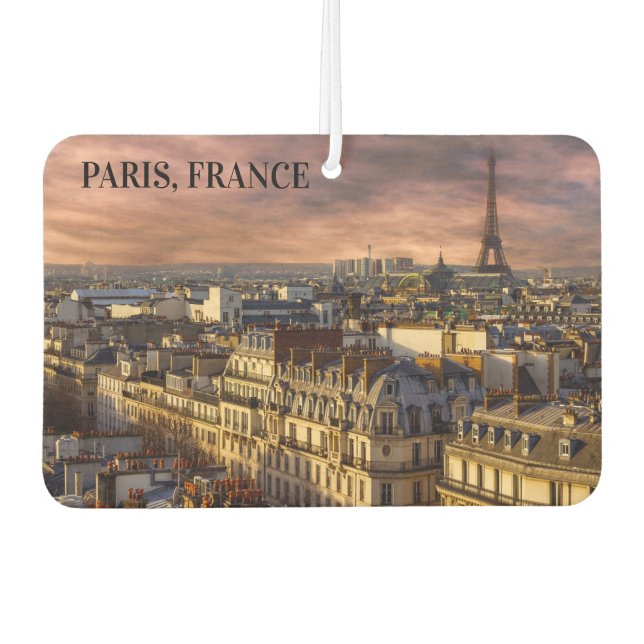 Beautiful Paris France Skyline Eiffel Tower Foto Autolufterfrischer (Vorderseite)