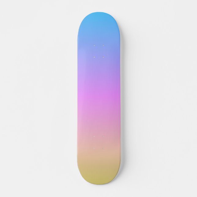 Beautiful Pastel Dream Colors Gradient Blur Skateboard (Vorne)