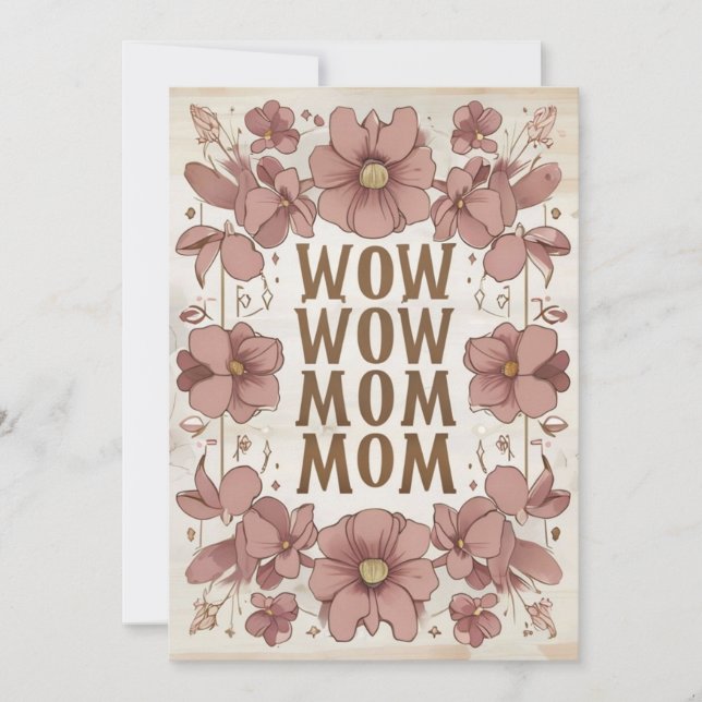 Beautiful Pastel Mütter Day Card Einladung (Vorderseite)