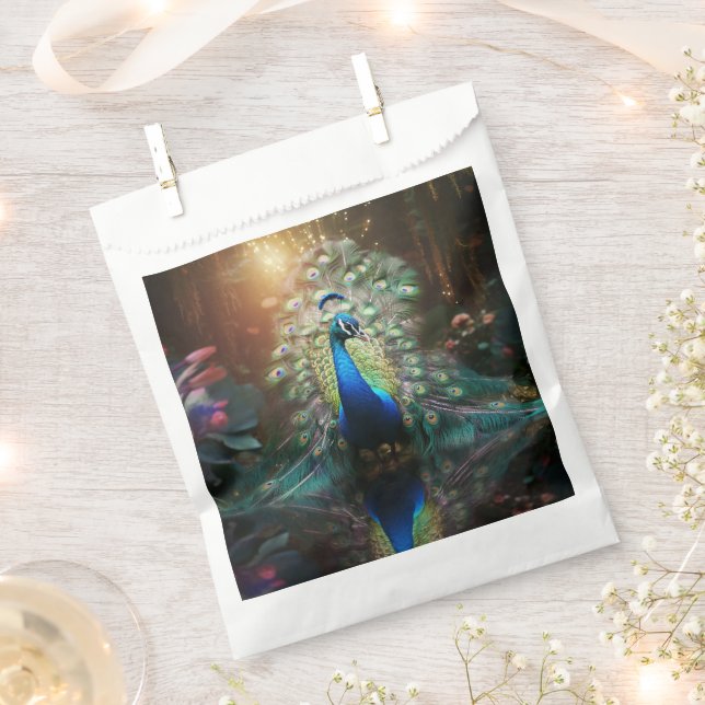 Beautiful Peacock Geschenktütchen (Ausgeschnitten)