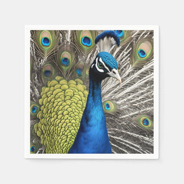 Beautiful Peacock Serviette (Vorderseite)