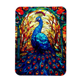 Beautiful Peacock Stausee Glass Wilhelm Tell Magnet