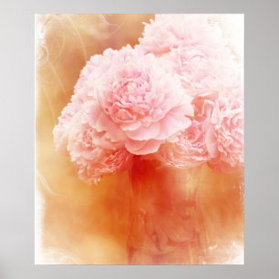Beautiful Peony Bouquet Poster