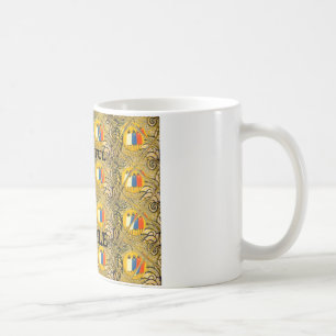 Beautiful People African Traditional Motif Farben Kaffeetasse