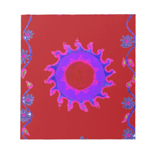 Beautiful phantastisch India Motif Mendi Art Desig Notizblock